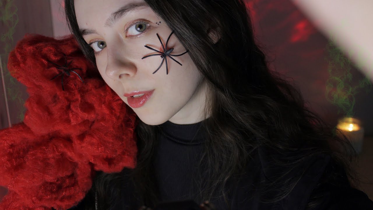 ASMR Очищаю твои ушки от паутины 🕸️ Много мурашечных звуков 🕷️❤️