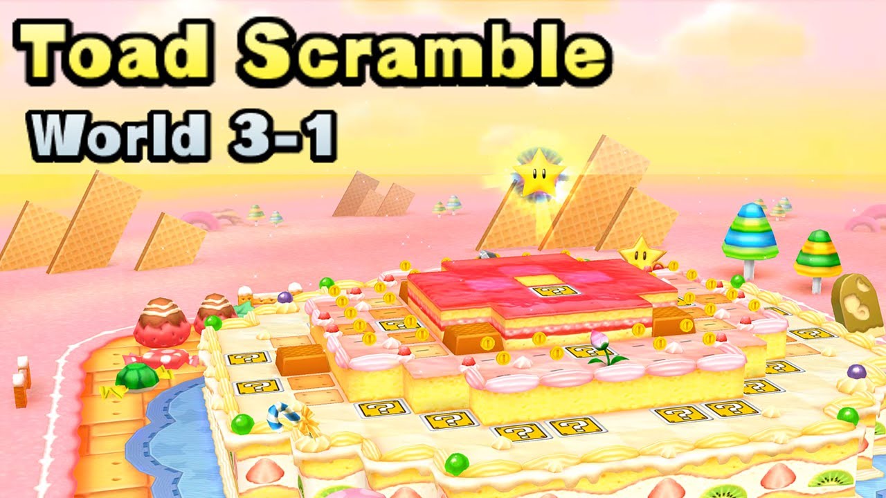 Mario Party Star Rush Toad Scramble World 3-1 (All Bosses)