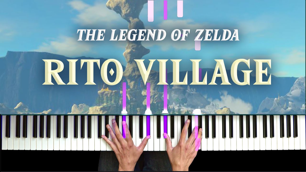 Zelda: Tears of the Kingdom & Breath of the Wild Rito Village Piano + Synthesia [How To Play]