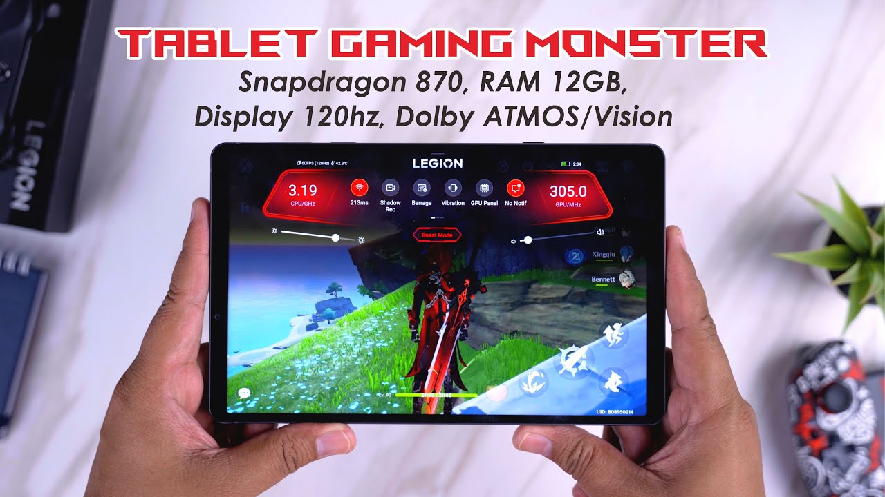 Unboxing Real Tablet GAMING Spek TERGILA!! Lenovo Legion Y700 Gaming Tablet