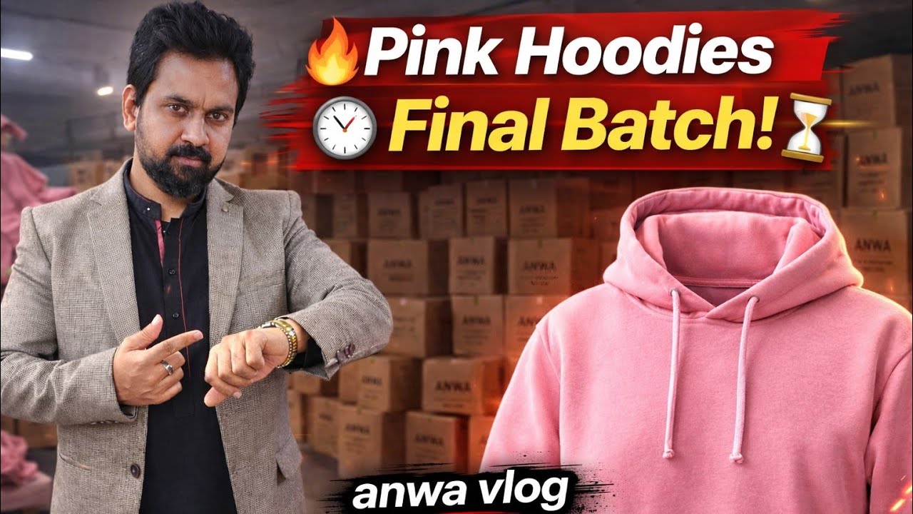 Pink Hoodies Final Batch 🔥 Bulk Order Almost Complete! Anwa vlog | 