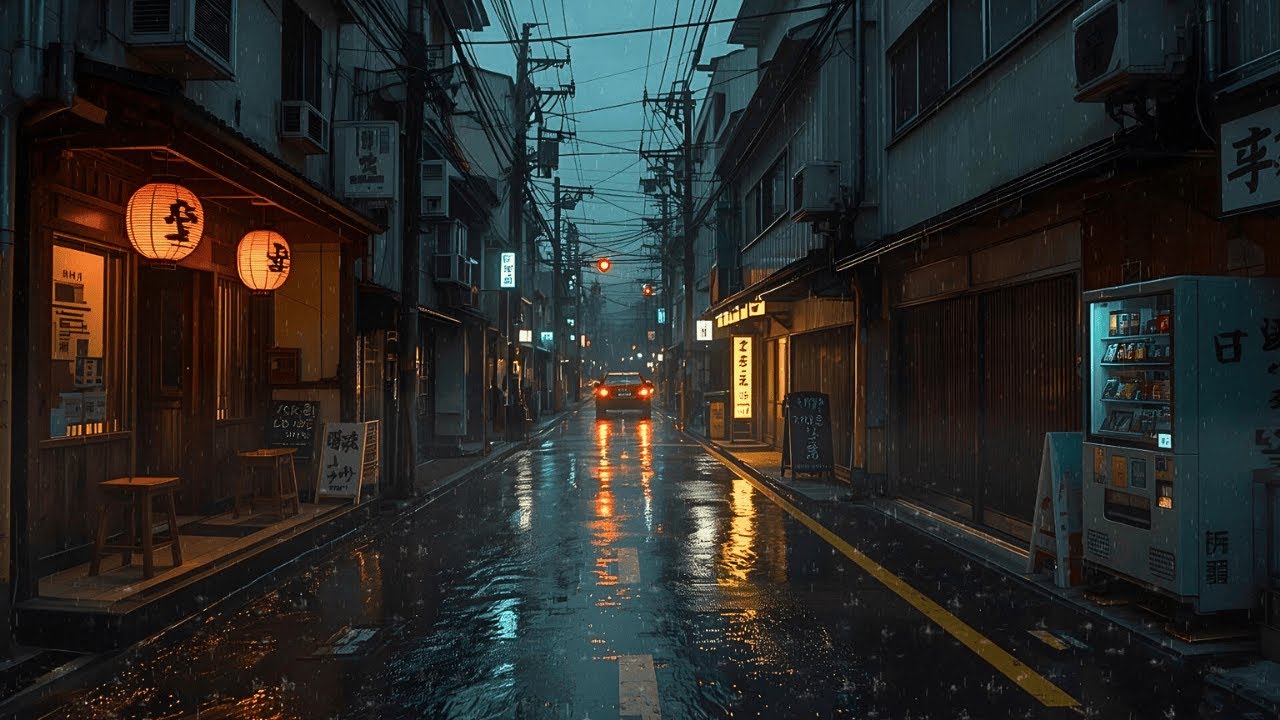 Rainy Night Lofi Jazz ☔ Cozy Winter Beats for Studying, Relaxing & Sleeping
