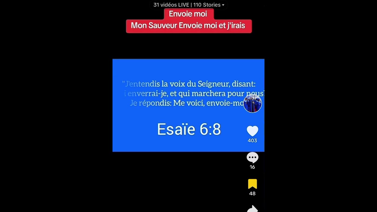 Mon Sauveur envoie-moi et j&rsquo;irai