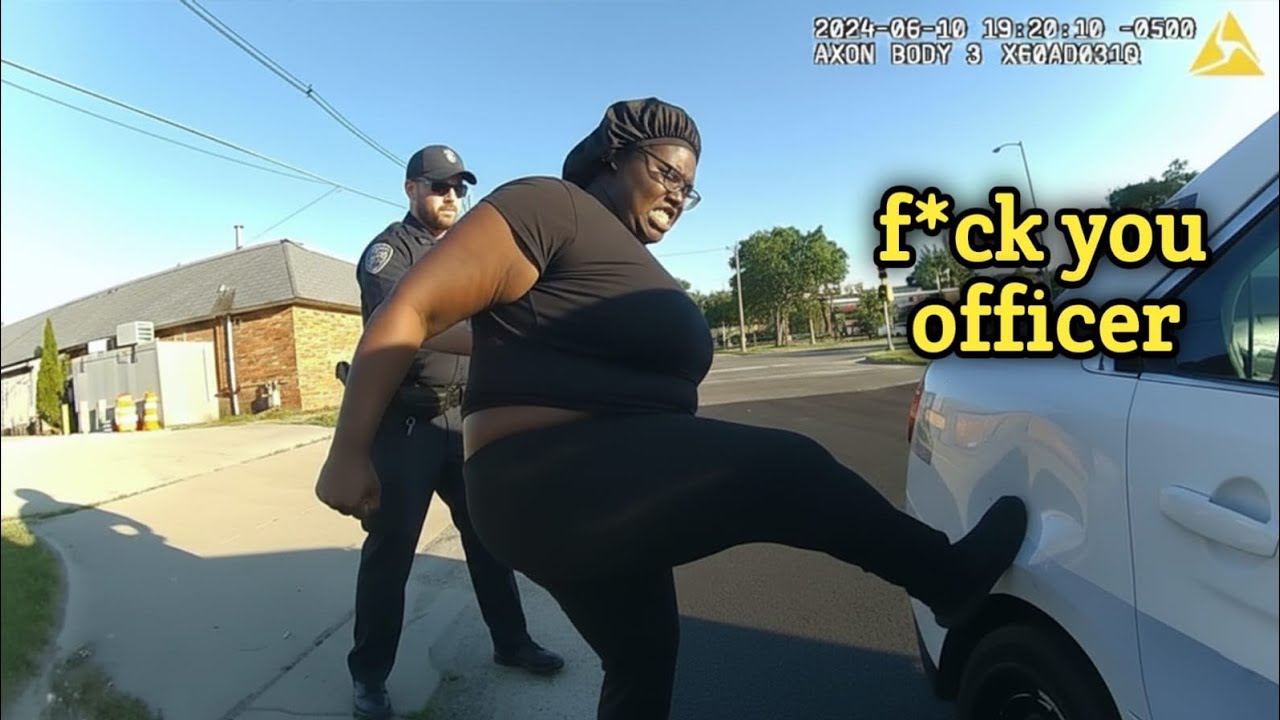 Aggressive Woman Arrested Detention and Miranda Rights