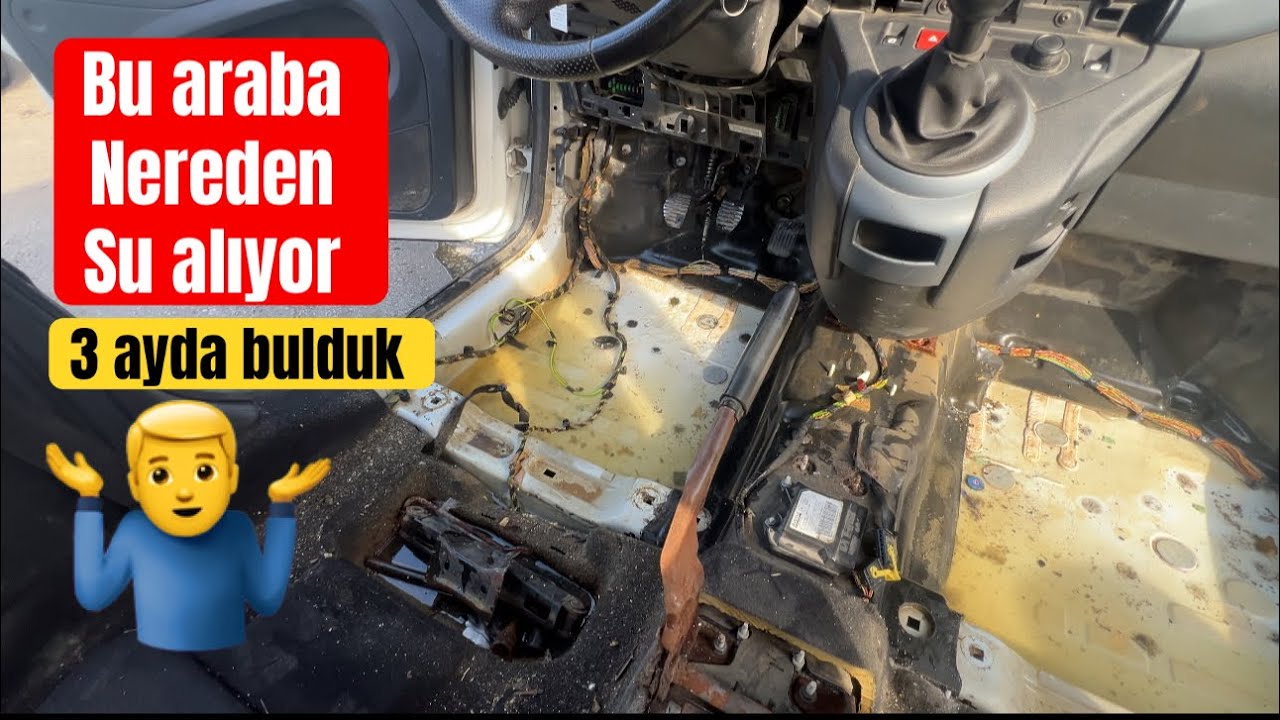ÇÖZÜLEMEYEN ARIZALAR // ARABA İÇERİYE NEREDEN SU ALIYOR ??? / PEUGEOT PARTNER