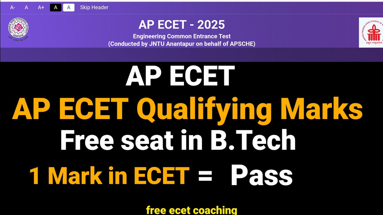 AP ECET 2025 Qualifying Marks 🔥 | Minimum Marks to Pass for All Branches | #ecet2025 #EcetPassMarks