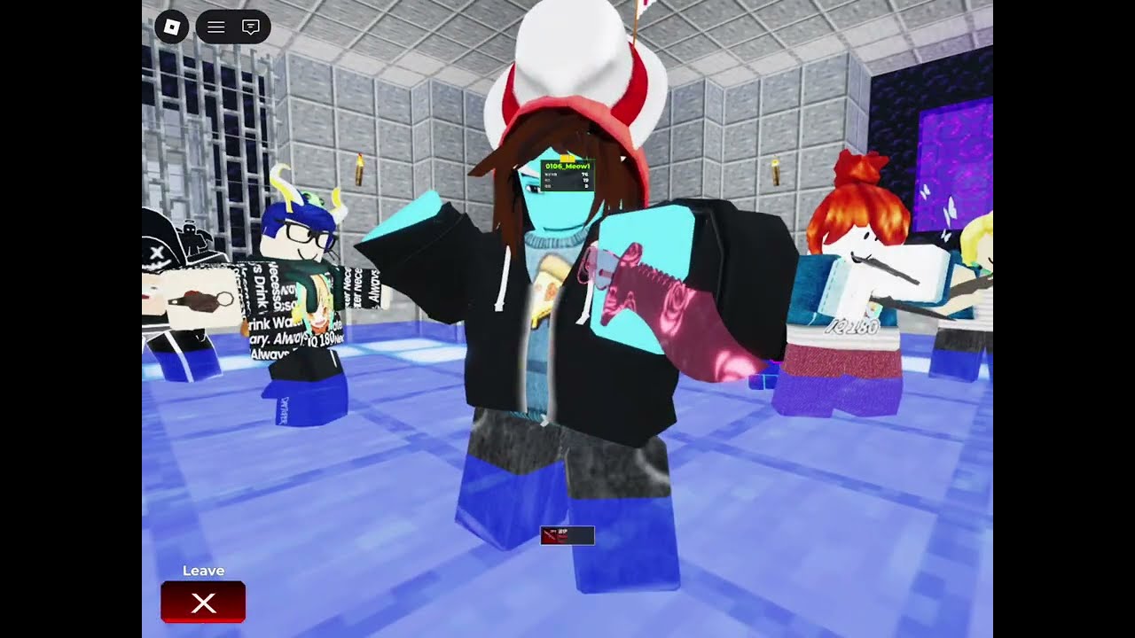 和朋友玩刀具競技場 Roblox￼
