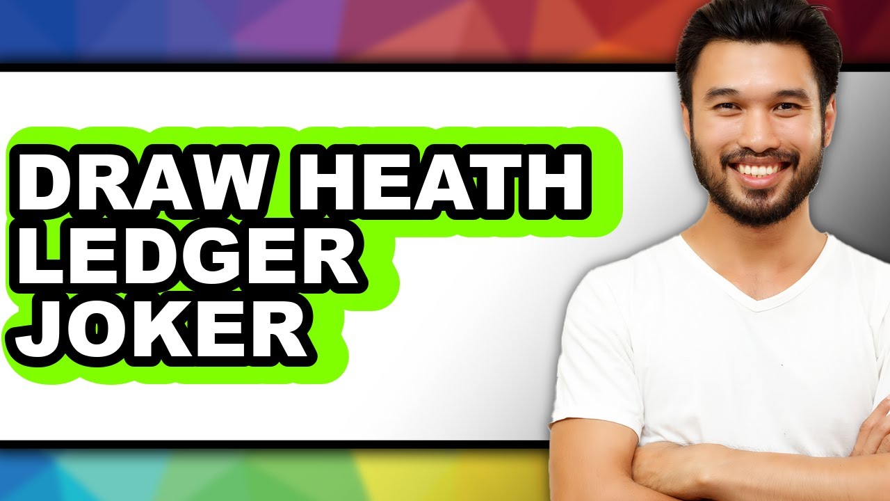How To Draw Heath Ledger Joker - Step By Step