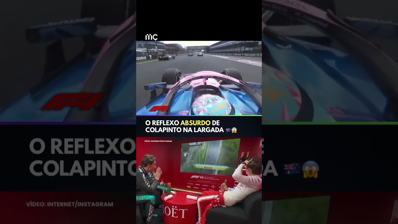 O REFLEXO ABSURDO DE COLAPINTO NA LARGADA