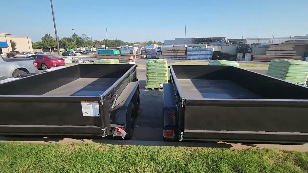 Clearance Dump Trailer at Lowes. Shawnee Okla   5108.00.  6x10.