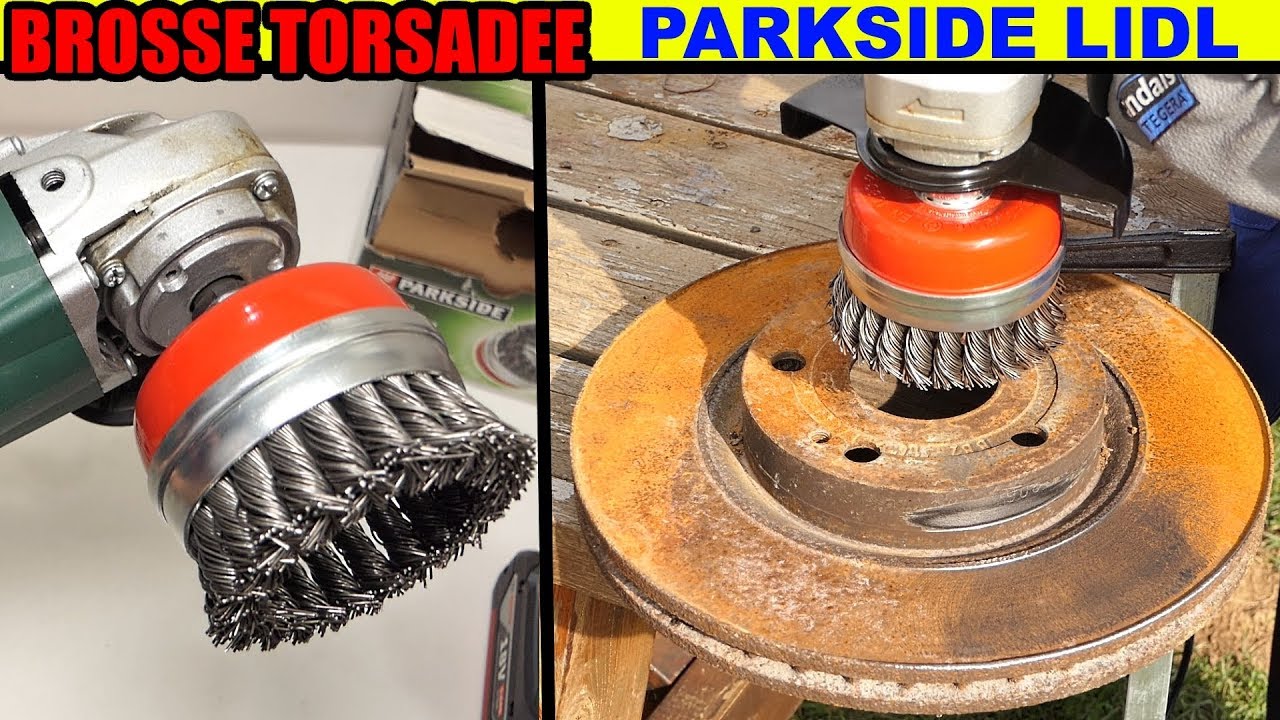 Twisted Cup Brush PARKSIDE LIDL удалить ржавчину картина лак отзывать