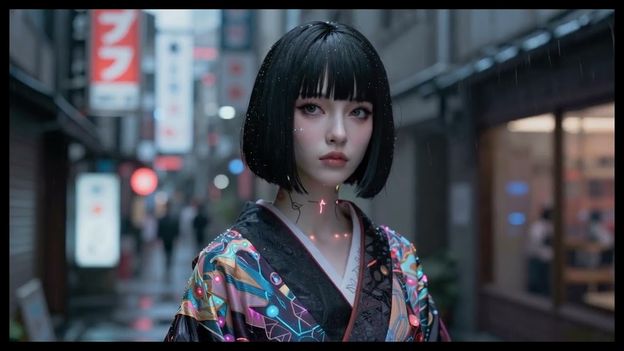 Cyberpunk Rain Night 🌧️ Neon City Ambient Music | 2 Hours Relaxing Futuristic Vibes