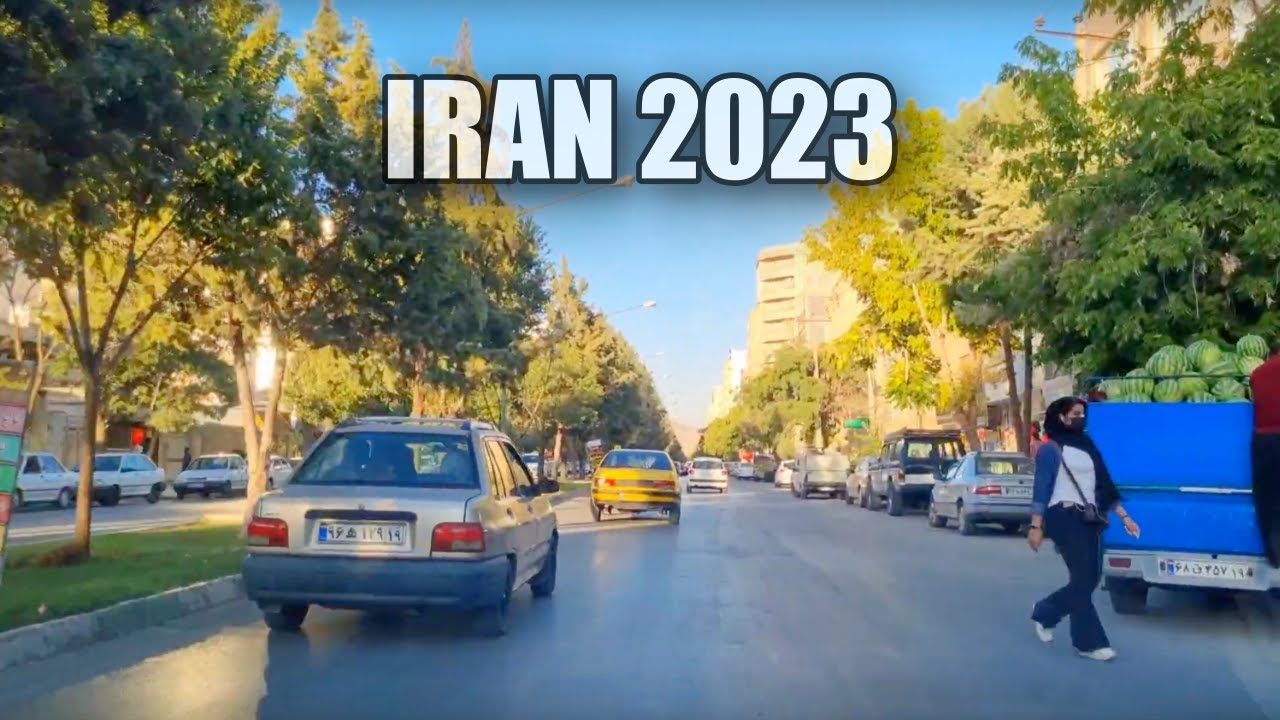 INSIDE IRAN - Driving in Kermanshah City, Street View - Iran 2023