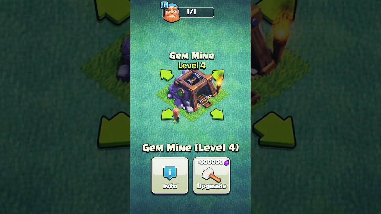 Level 1 to MAX Upgrade Gem Mine (BH) - Clash of Clans