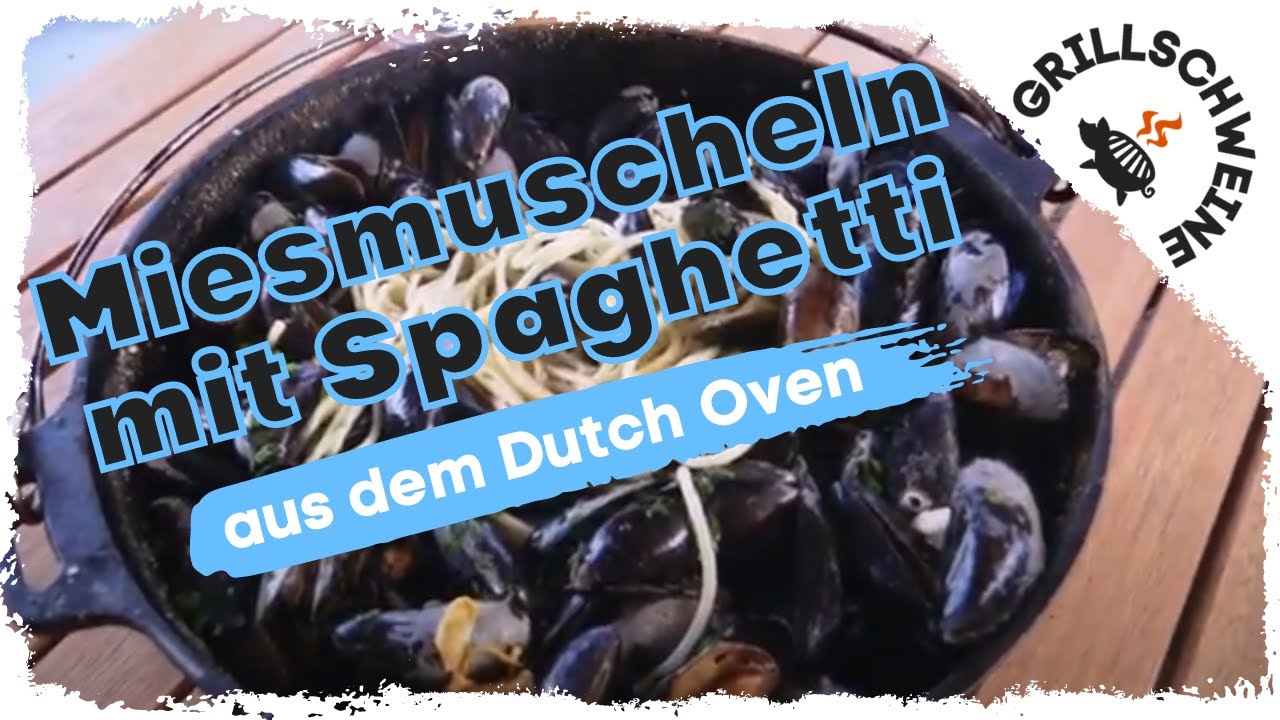 Miesmuscheln mit Spaghetti vom Big Green Egg | 006
