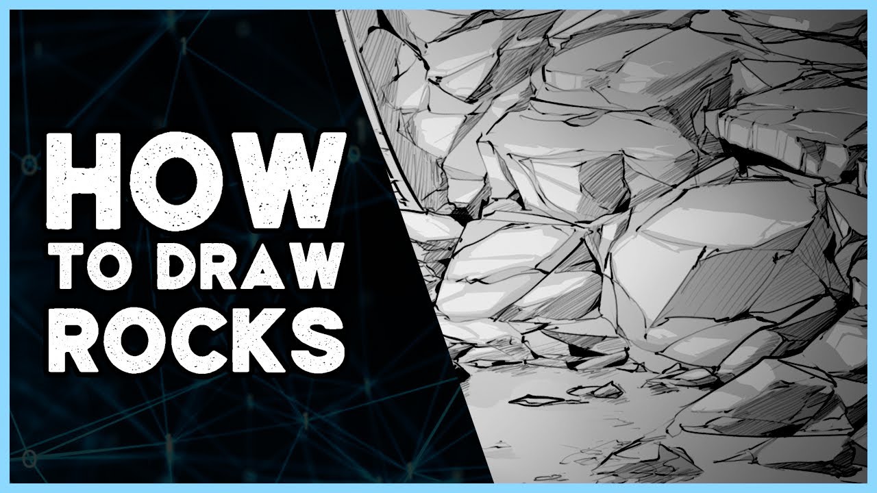 DRAW ROCKS and STONES [FAST] - tutorial