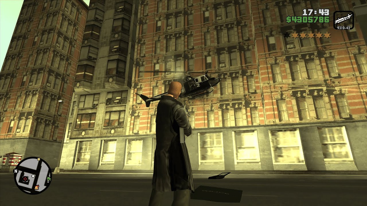 GTA Liberty Wiseguy -  Aspatria Massacre and Wanted Level 6 Shootout + Wanted Level Escape