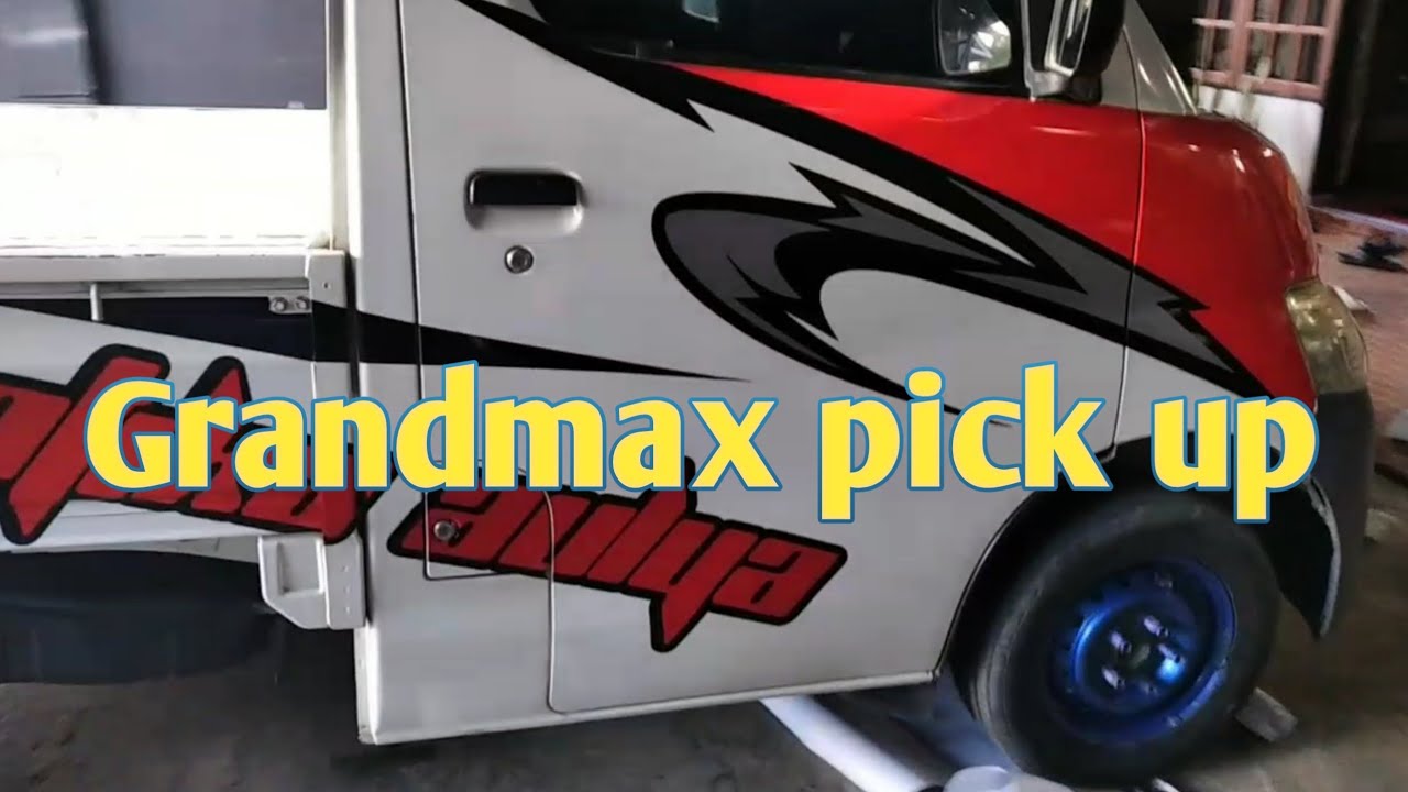 cutting sticker grand max pick up putih simple