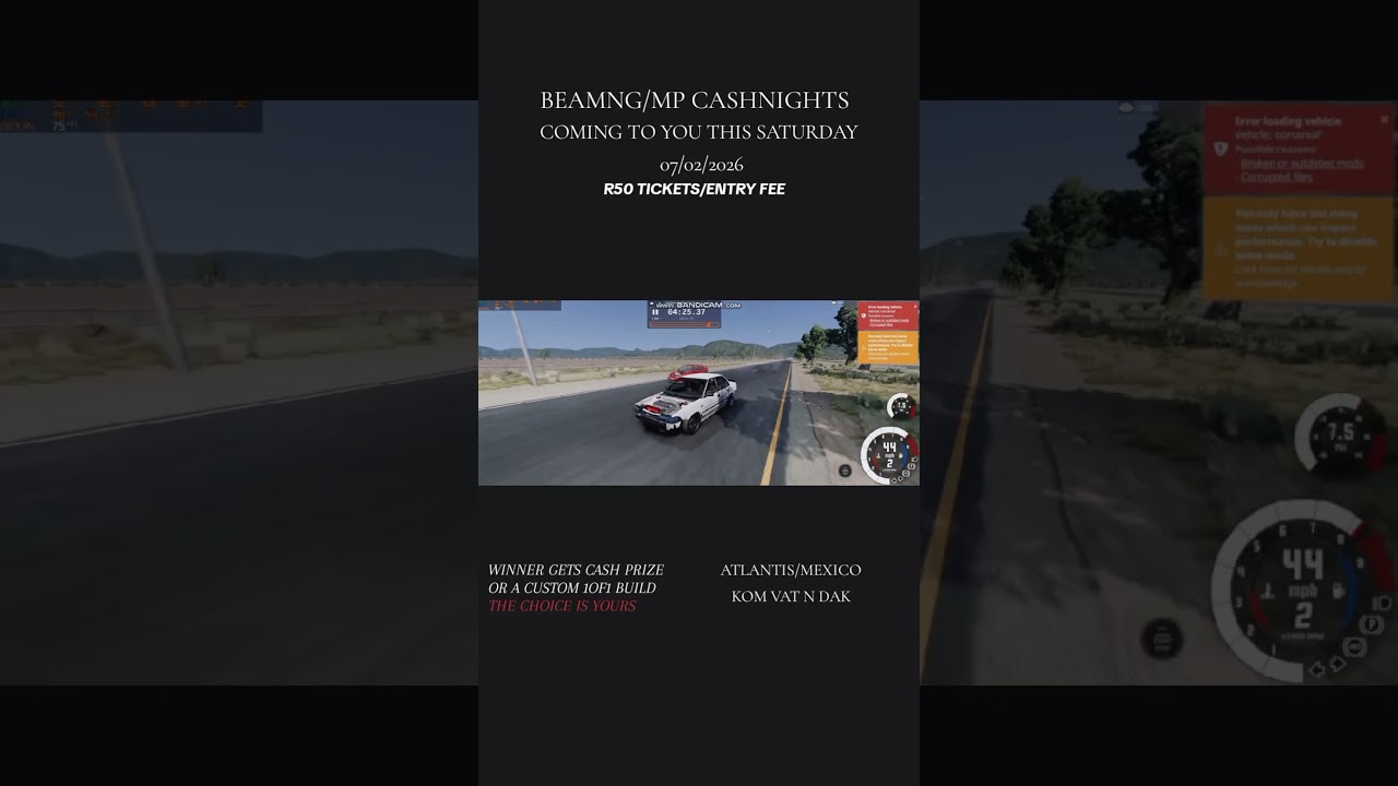 a cash entry drag racing event hosted by me 