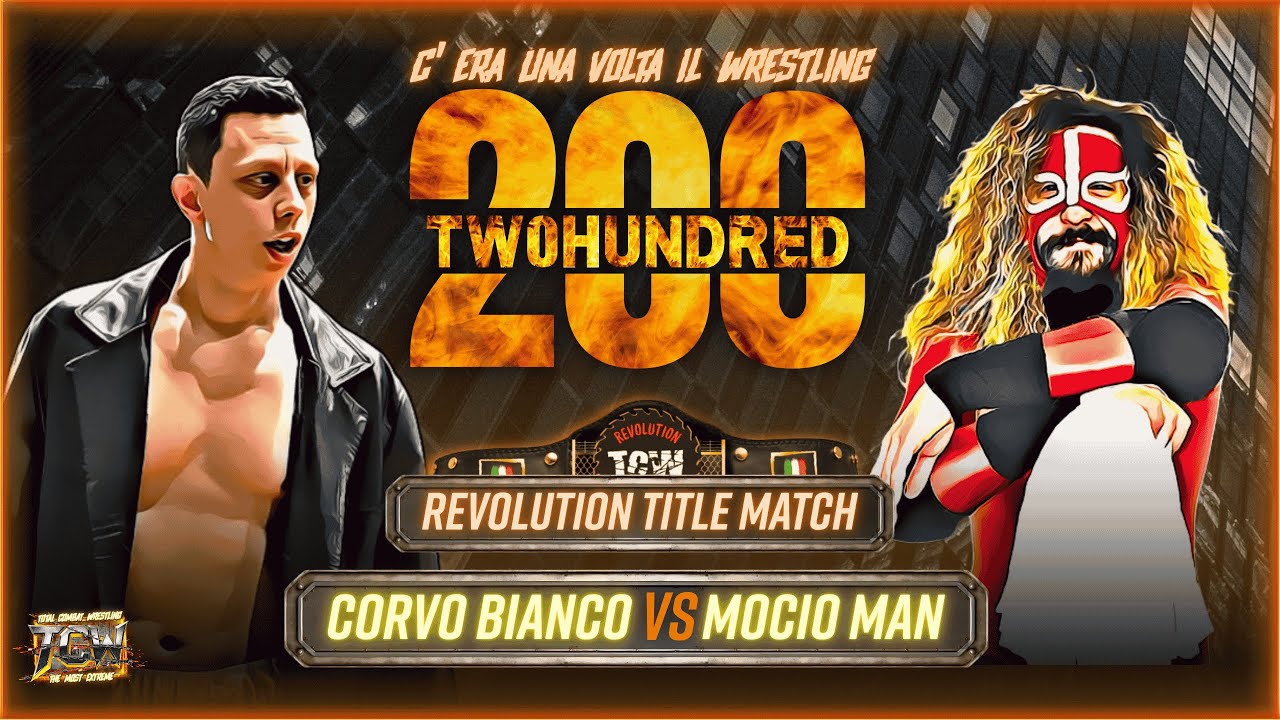 CORVO BIANCO VS MOCIO MAN - TCW TWH0HUNDRED: C'ERA UNA VOLTA IL WRESTLING. PARTE3