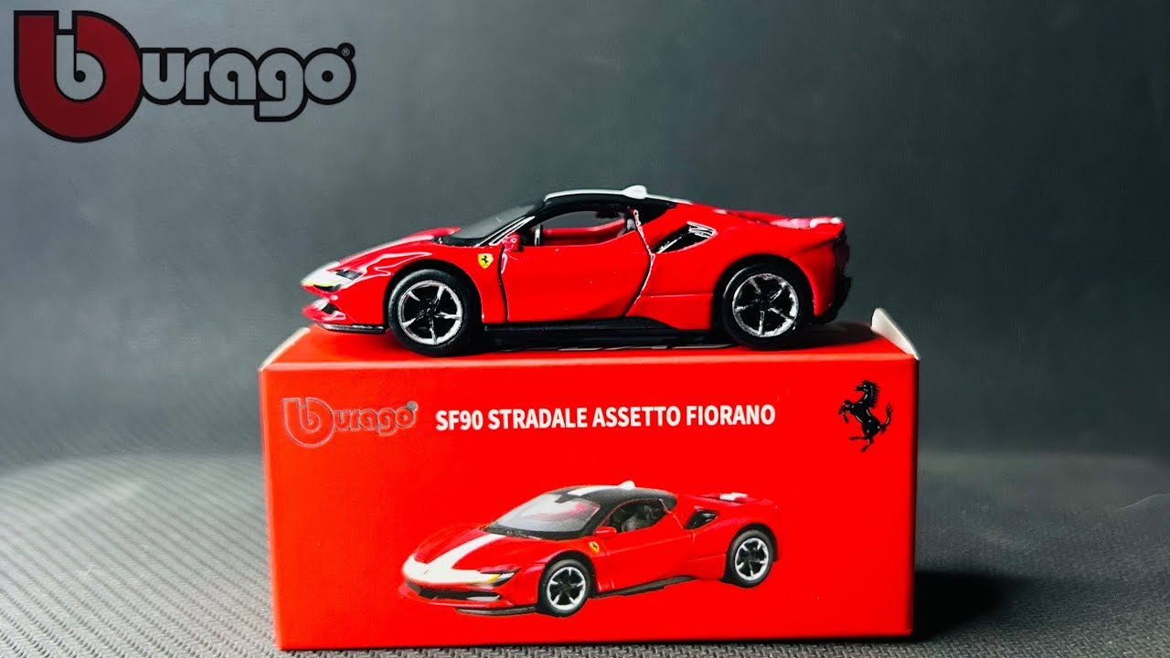 BBURAGO 1/64 Ferrari SF90 Stradale Unboxing. #bburago #cars #ferrari #ferrarisf90 #review #unboxing 