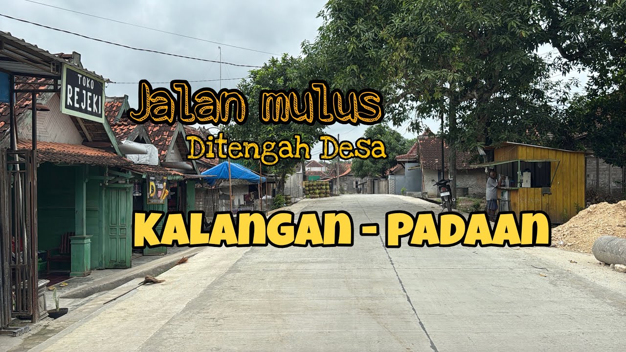 Seperti Jalan Tol di Tengah Desa Jalan kalangan Tembus Padaan Japah Mulus 