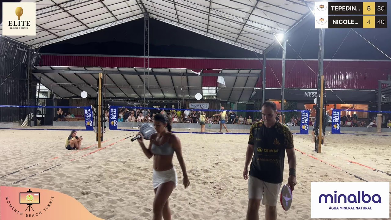 ELITE Beach Tennis RJ / Etapa Mista Semi Final
TEPPEDINO/ MARIANA VS NICOLE / J COUTO