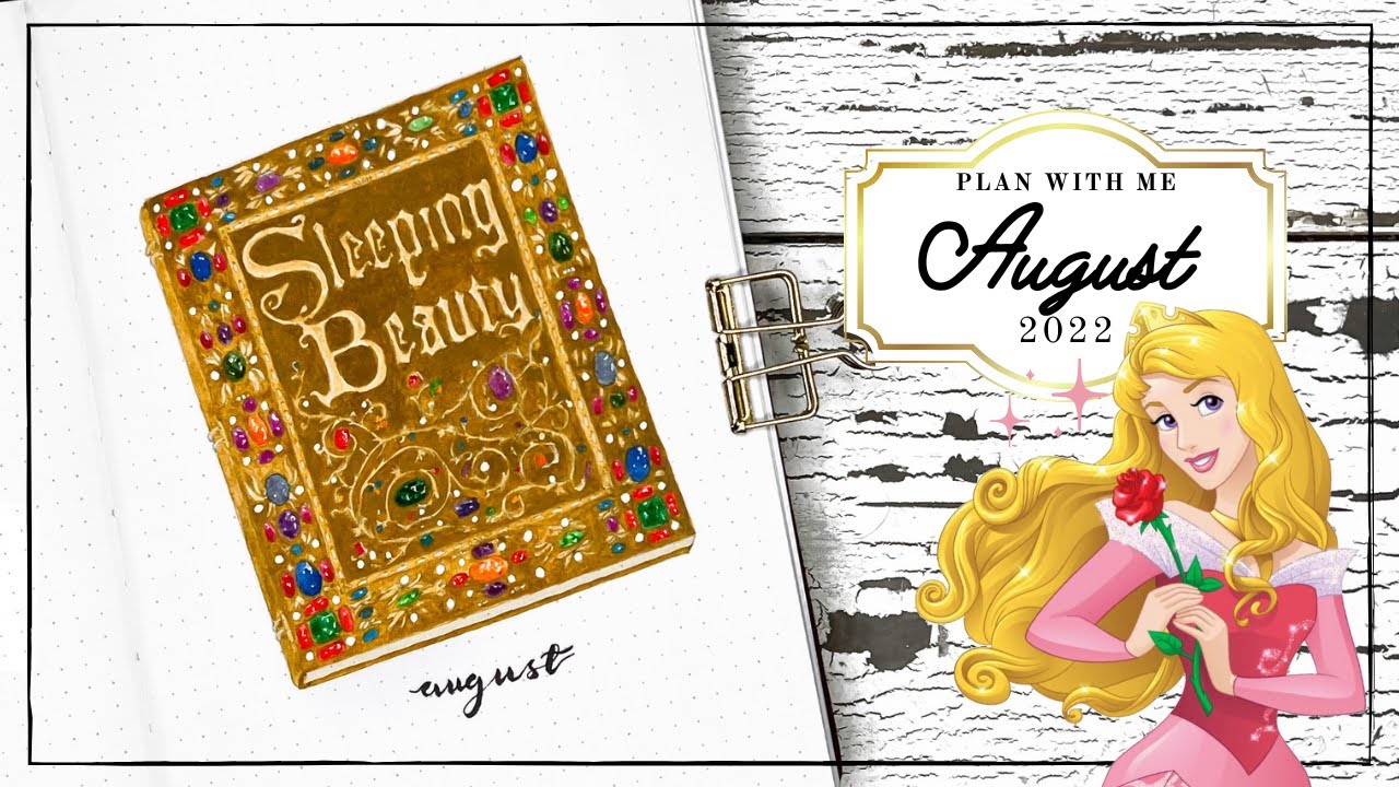 August 2022 Bullet Journal Plan With Me - Aurora Theme