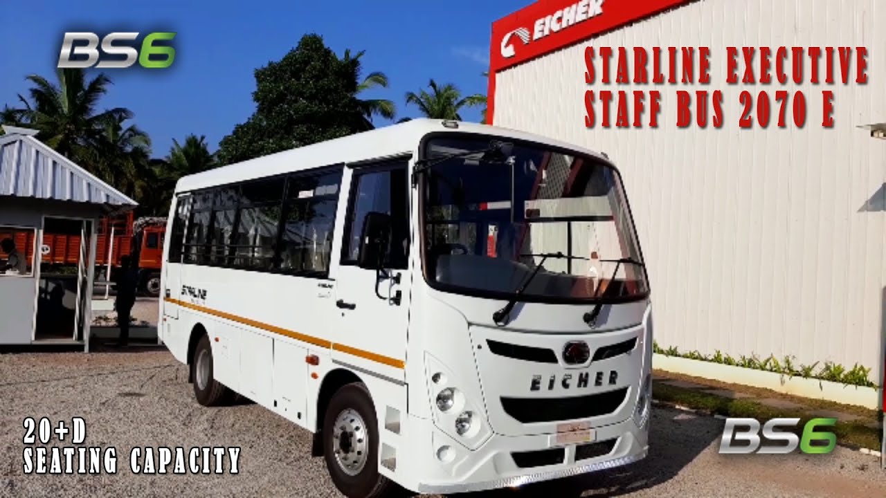 2021 Eicher Starline Executive Staff Bus 2070 E, 21 Seater, E474 2960cc, 120 bhp, BS6 Diesel Engine