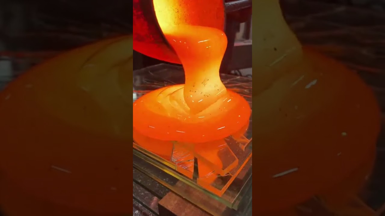 Molten Glass Lava Vs Pure Glass 😱 Watch the epic transformation 