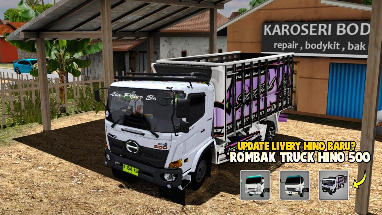 Ada Truck Hino 500 Euro 4🔥 Update Livery Hino 500 Terbaru😯ES Truck Simulator ID