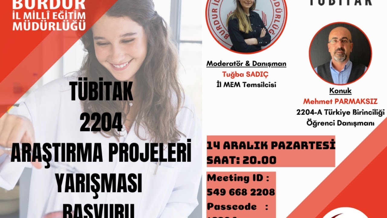 TÜBİTAK 2204 Öğrenci Proje Yarışmaları