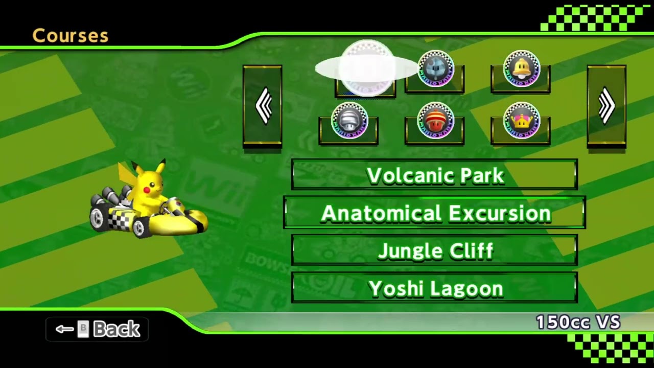 Mario Kart Wii (Deluxe) Custom Tracks - 150cc (1 Player) #318 with Pikachu