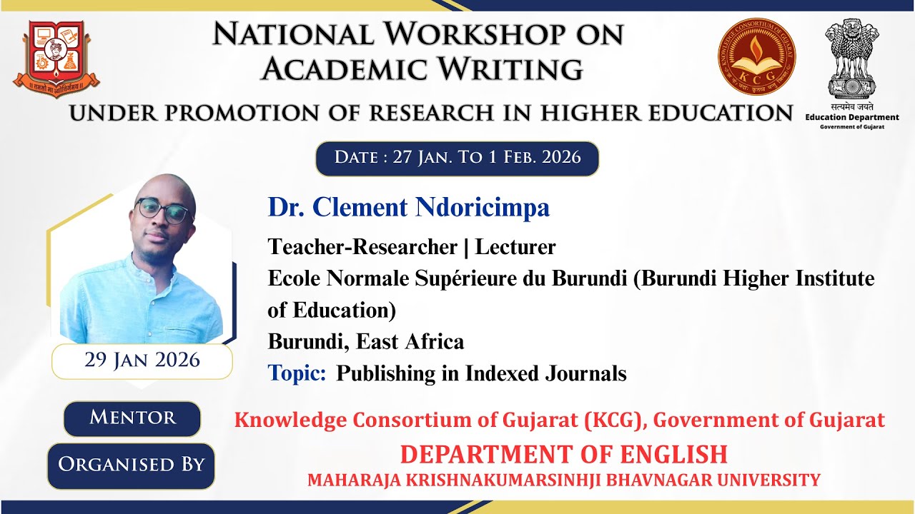 Dr. Clement Ndoricimpa - 2 | National Workshop on Academic Writing | English - MKBU