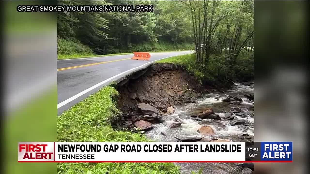 Newfound Gap Road closed after landslide