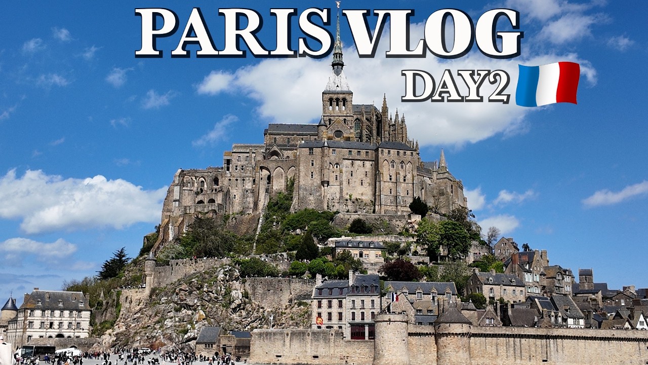 【パリ女ひとり旅Vlog2日目】片道5時間?! 一生に一度は行きたいモンサンミッシェルへ、日帰りで行ってみたらとんでもない所だった！
