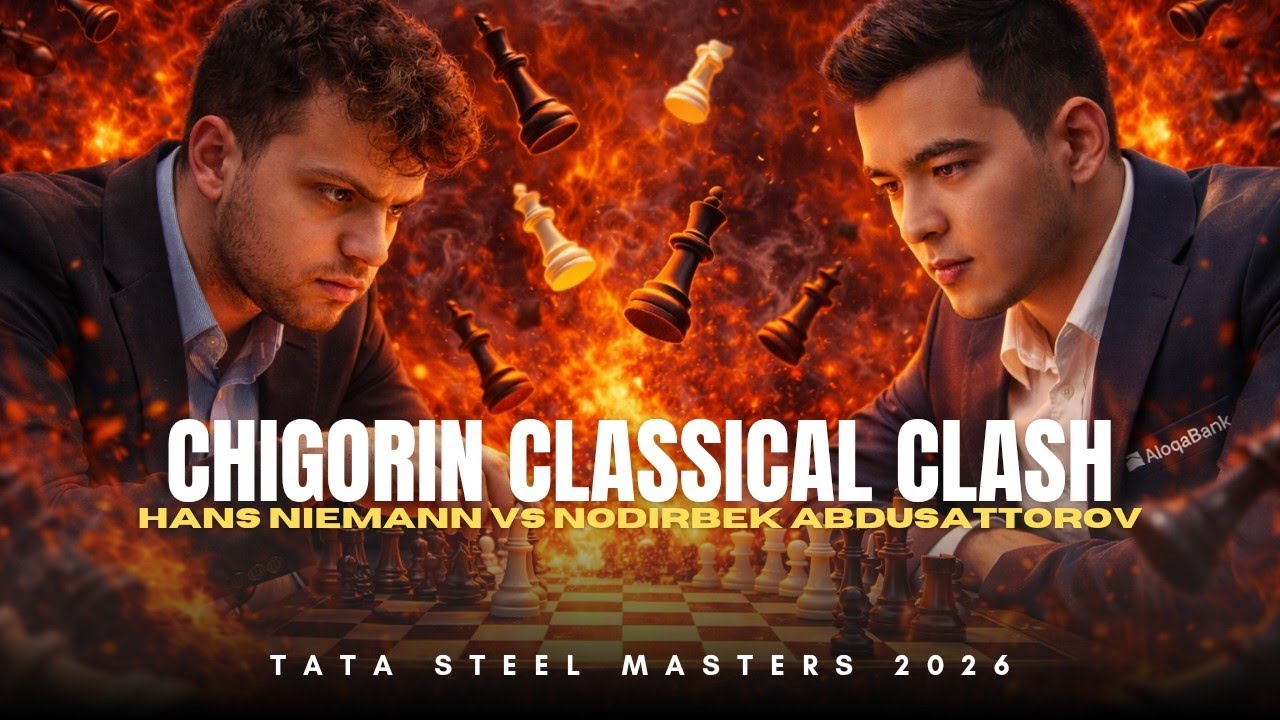 Hans Niemann vs Nodirbek Abdusattorov ❗ Chigorin Classical Clash ❗ Tata Steel Masters 2026