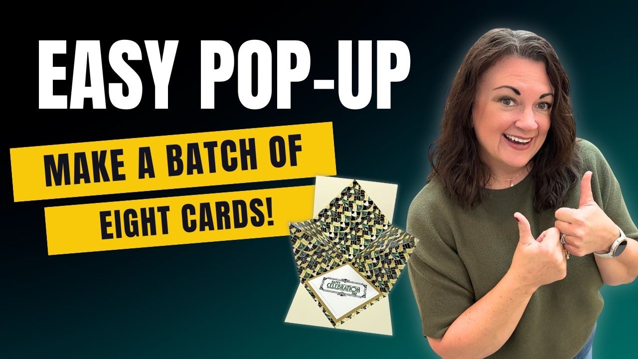 Create eight square base pop-up cards with this formula!