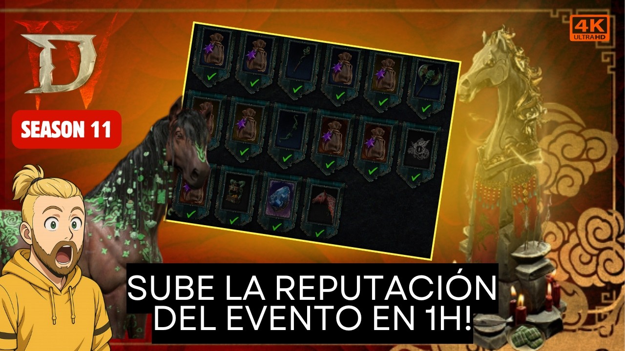 [Diablo 4 - S11] Evento Lunar COMPLETO en 1h 😱 | Farmeo Óptimo en Diablo 4