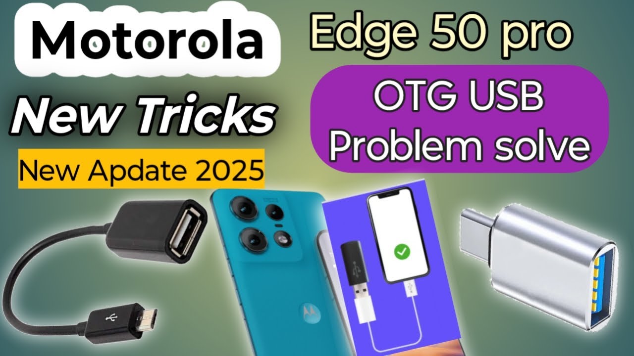 Motorola edge 50 Pro otg not working problem solve/ usb not connected/ otg connecte kese kare
