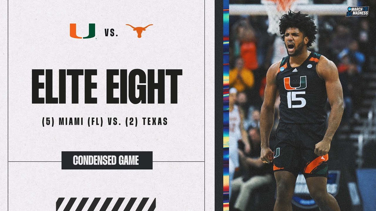 Miami vs. Texas - Elite Eight NCAA tournament extended highlights