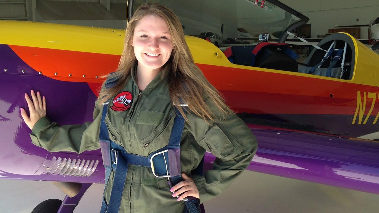 Sarah's aerobatic flight