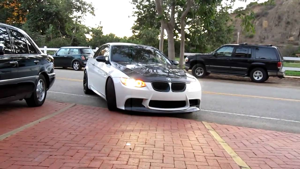 BMW E93 Royal muffler multi color angel eyes