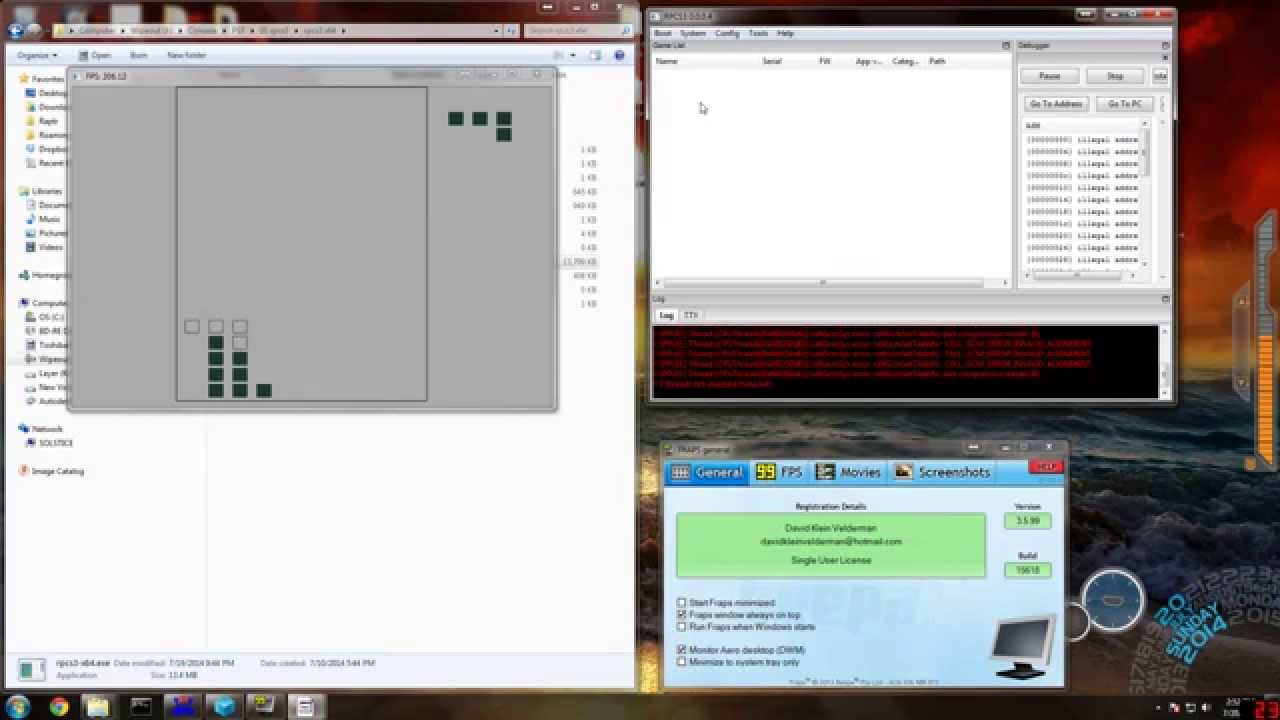 TEST EmuCR rpcs3 git 20140720 x64