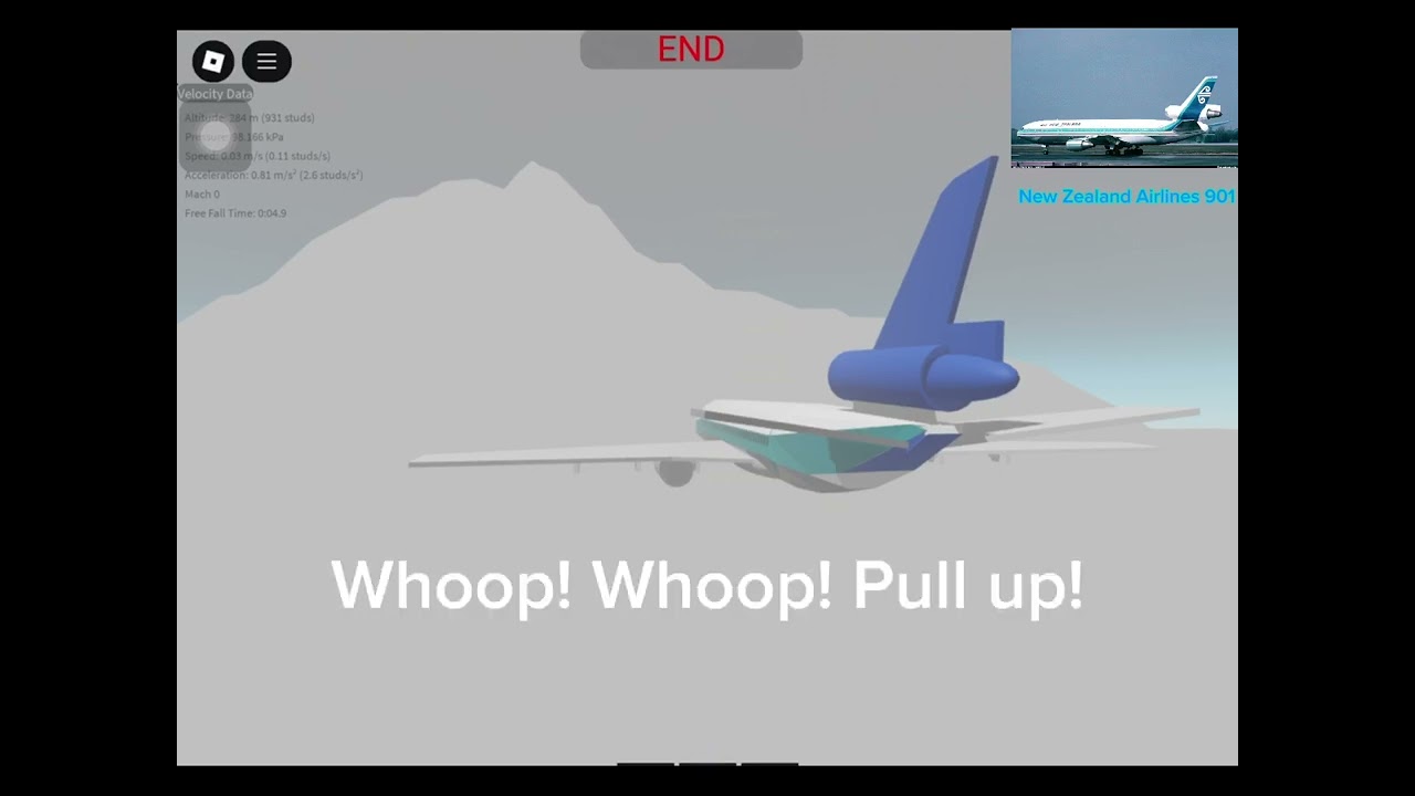 Mount Erebus Disaster (Air New Zealand 901) | Recreated in Air Crash Studio (Roblox)
