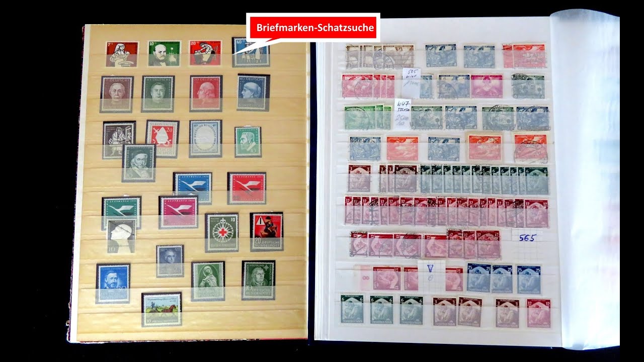 Briefmarken: Schatzsuche mit Briefmarken vom Tauschtag in Erlangen am 06.10.2024
