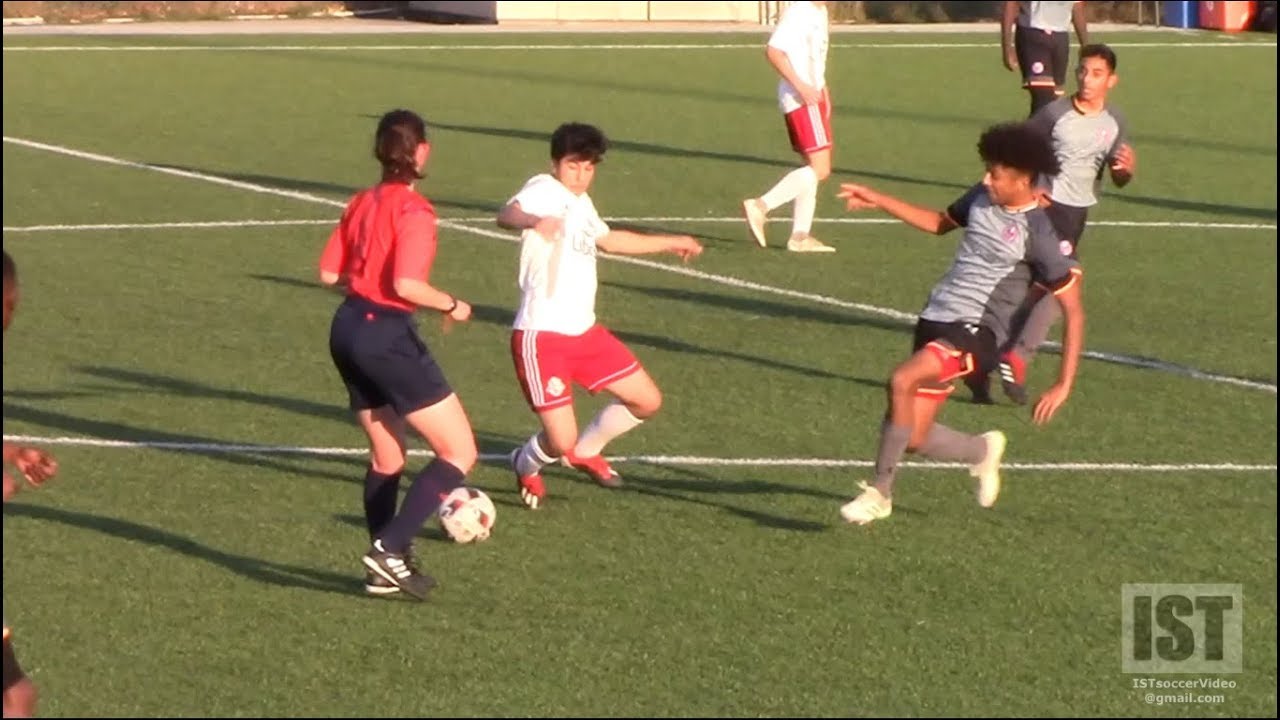 HARD TACKLE RIGHT IN FRONT OF THE REF!!  DID SHE GET IT RIGHT?