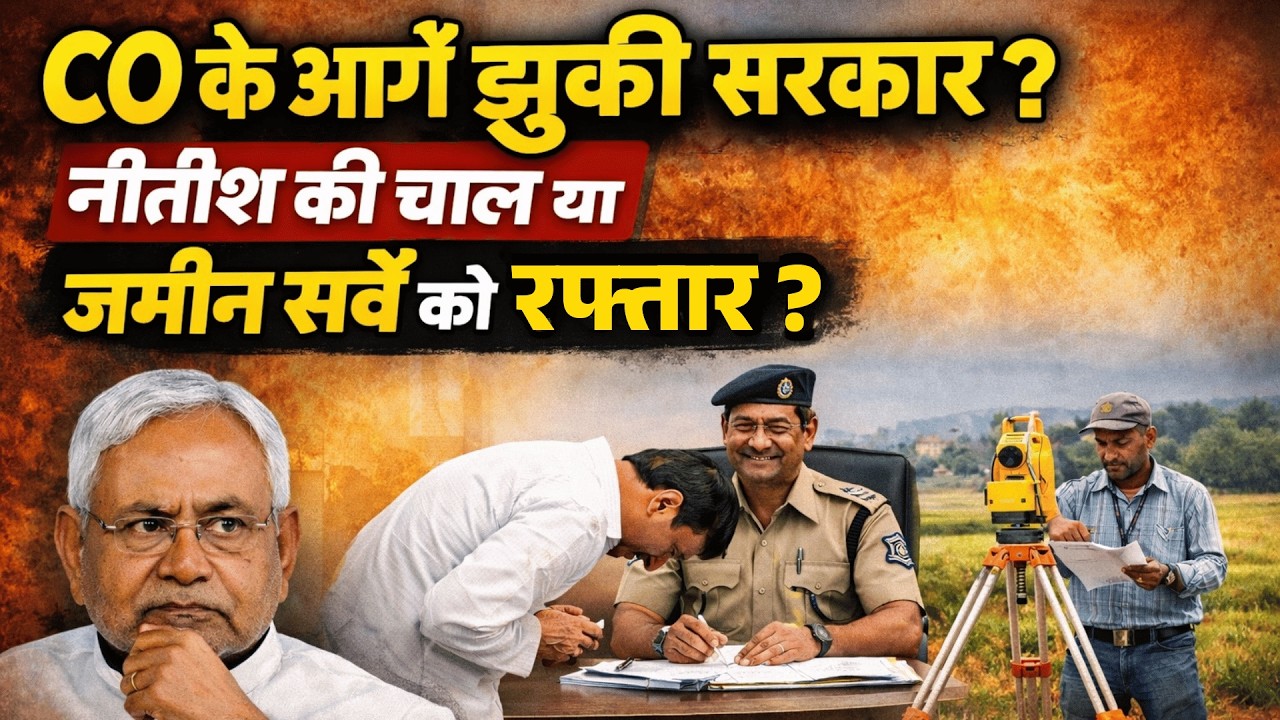 CO के आगे झुकी सरकार, नीतीश की चाल या जमीन सर्वे को रफ्तार ?