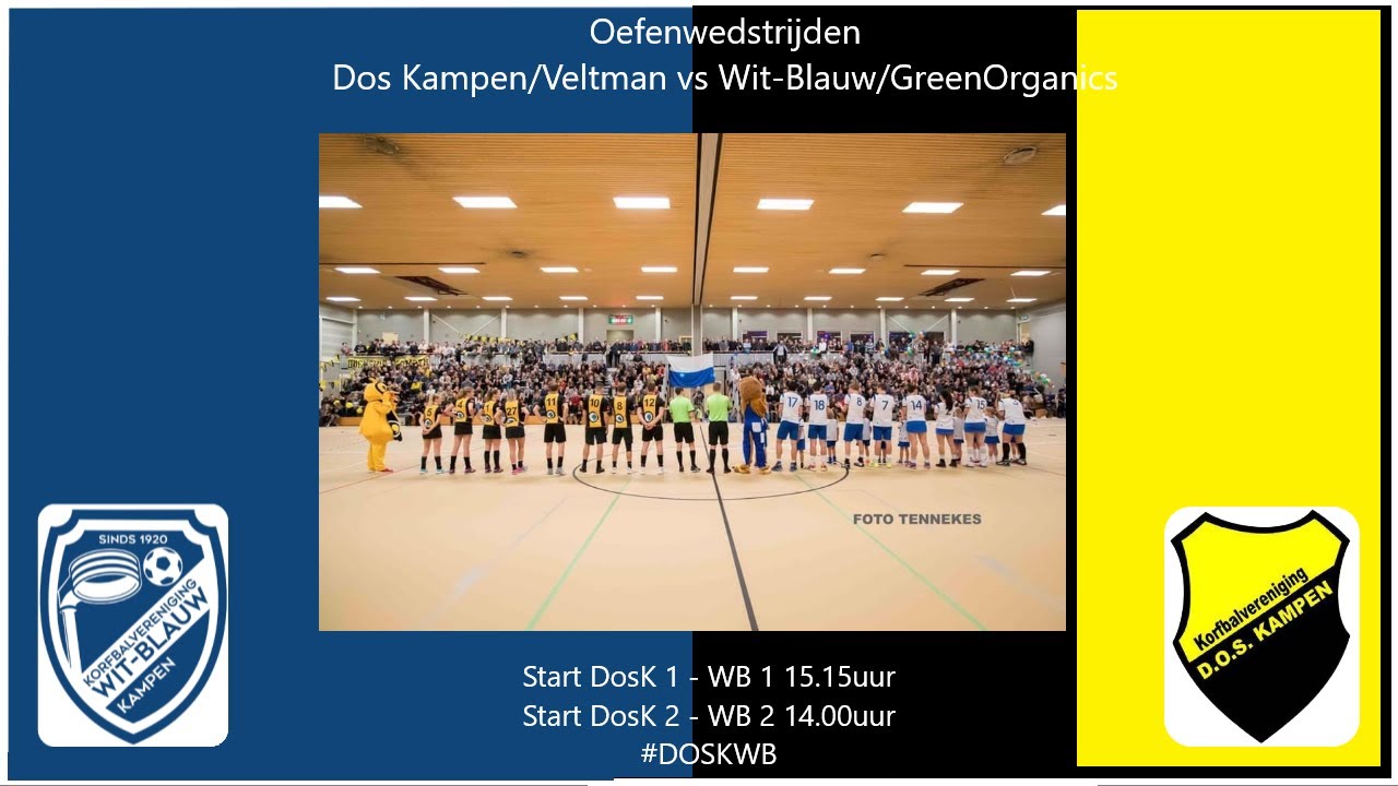 Dos Kampen/Veltman vs. Wit-Blauw/GreenOrganics  (LIVE)