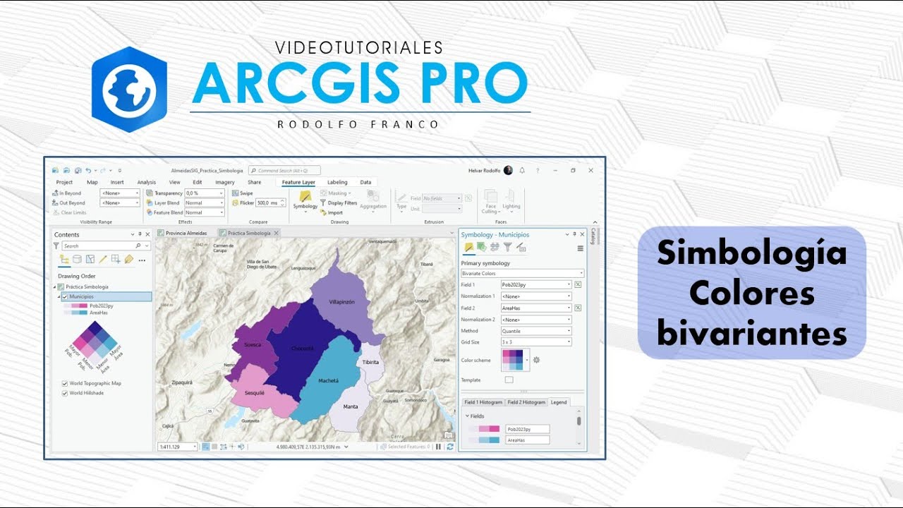 ArcGis Pro - Simbología Colores bivariantes